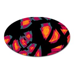 Hot, hot, hot Oval Magnet