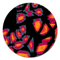 Hot, Hot, Hot Magnet 5  (round) by Valentinaart