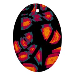 Hot, hot, hot Oval Ornament (Two Sides)