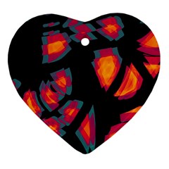 Hot, hot, hot Heart Ornament (2 Sides)