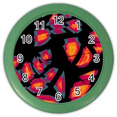 Hot, hot, hot Color Wall Clocks