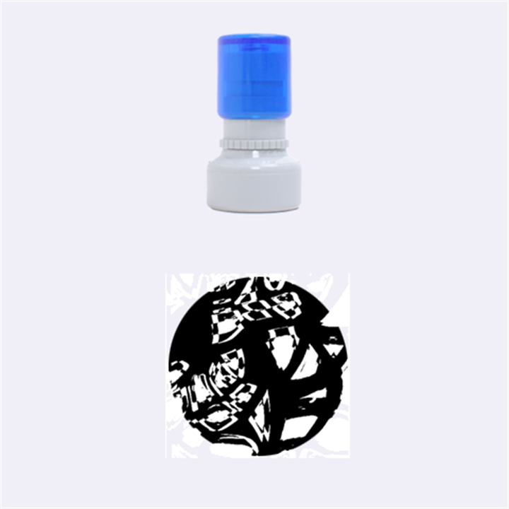 Hot, hot, hot Rubber Round Stamps (Small)