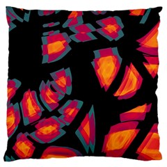 Hot, Hot, Hot Large Cushion Case (two Sides) by Valentinaart