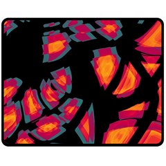 Hot, hot, hot Double Sided Fleece Blanket (Medium) 