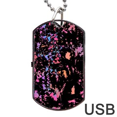 Put Some Colors    Dog Tag Usb Flash (one Side) by Valentinaart