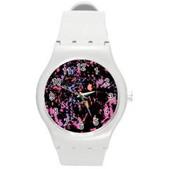 Put Some Colors    Round Plastic Sport Watch (m) by Valentinaart