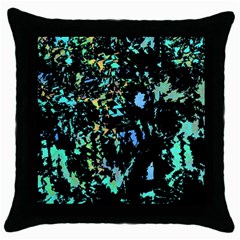 Colorful Magic Throw Pillow Case (black) by Valentinaart