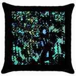 Colorful magic Throw Pillow Case (Black) Front