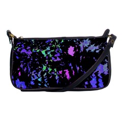 Think Blue Shoulder Clutch Bags by Valentinaart