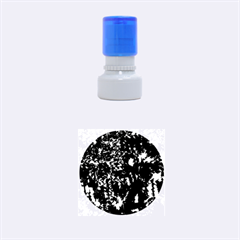 Think Blue Rubber Round Stamps (small) by Valentinaart