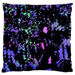 Think Blue Standard Flano Cushion Case (one Side) by Valentinaart