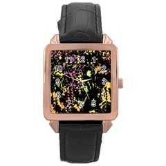 Good Mood Rose Gold Leather Watch  by Valentinaart