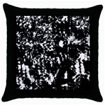 Black and white miracle Throw Pillow Case (Black) Front