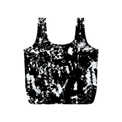 Black And White Miracle Full Print Recycle Bags (s)  by Valentinaart