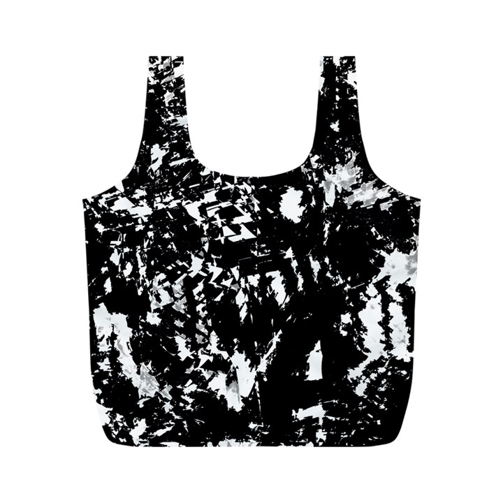 Black and white miracle Full Print Recycle Bags (M) 