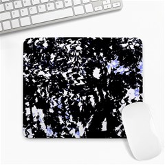 Little Bit Of Blue Large Mousepads by Valentinaart