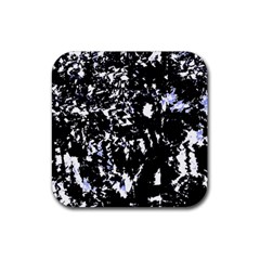 Little bit of blue Rubber Coaster (Square) 