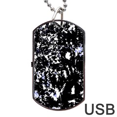 Little bit of blue Dog Tag USB Flash (Two Sides) 