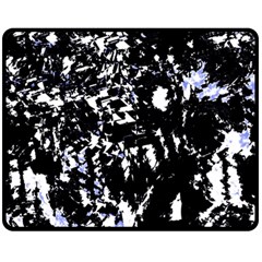 Little bit of blue Double Sided Fleece Blanket (Medium) 