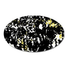 Little Bit Of Yellow Oval Magnet by Valentinaart