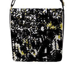 Little Bit Of Yellow Flap Messenger Bag (l)  by Valentinaart