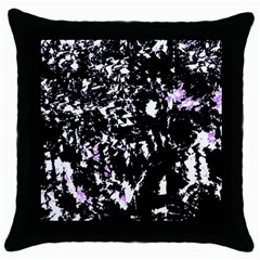 Little Bit Of Purple Throw Pillow Case (black) by Valentinaart