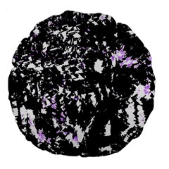 Little Bit Of Purple Large 18  Premium Flano Round Cushions by Valentinaart