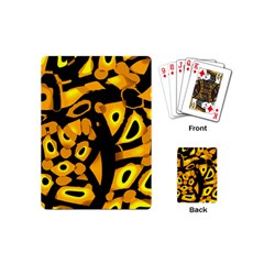 Yellow Design Playing Cards (mini)  by Valentinaart