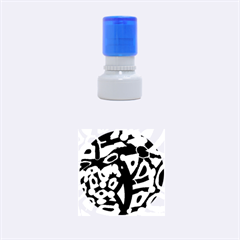 Yellow Design Rubber Round Stamps (small)