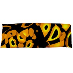 Yellow Design Body Pillow Case Dakimakura (two Sides) by Valentinaart