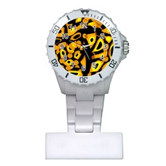 Yellow Design Plastic Nurses Watch by Valentinaart