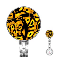 Yellow Design Stainless Steel Nurses Watch by Valentinaart