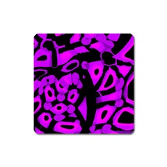 Purple Design Square Magnet by Valentinaart