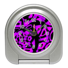 Purple Design Travel Alarm Clocks by Valentinaart