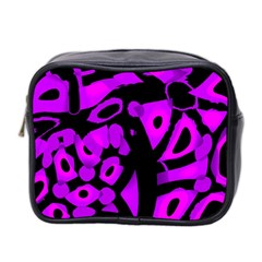 Purple Design Mini Toiletries Bag 2-side by Valentinaart