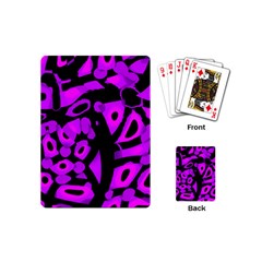 Purple Design Playing Cards (mini)  by Valentinaart