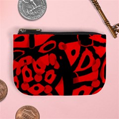 Red Design Mini Coin Purses by Valentinaart