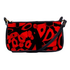 Red Design Shoulder Clutch Bags by Valentinaart