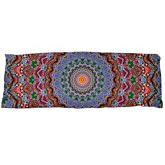 Abstract Painting Mandala Salmon Blue Green Body Pillow Case (dakimakura) by EDDArt