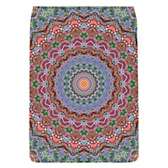 Abstract Painting Mandala Salmon Blue Green Flap Covers (l)  by EDDArt