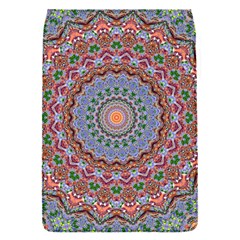 Abstract Painting Mandala Salmon Blue Green Flap Covers (s)  by EDDArt