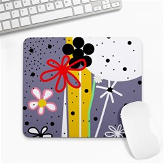 Flowers Large Mousepads by Valentinaart