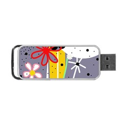 Flowers Portable Usb Flash (one Side) by Valentinaart