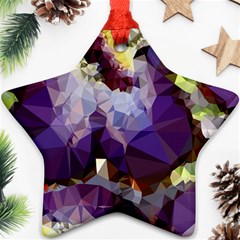 Purple Abstract Geometric Dream Ornament (star) 