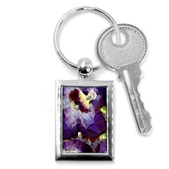 Purple Abstract Geometric Dream Key Chains (rectangle)  by DanaeStudio