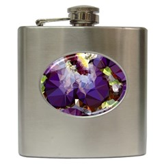 Purple Abstract Geometric Dream Hip Flask (6 Oz) by DanaeStudio