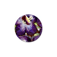 Purple Abstract Geometric Dream Golf Ball Marker by DanaeStudio