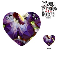 Purple Abstract Geometric Dream Playing Cards 54 (heart) 