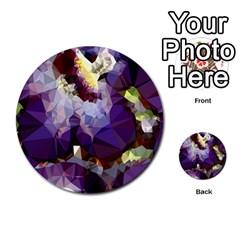 Purple Abstract Geometric Dream Multi-purpose Cards (round) 