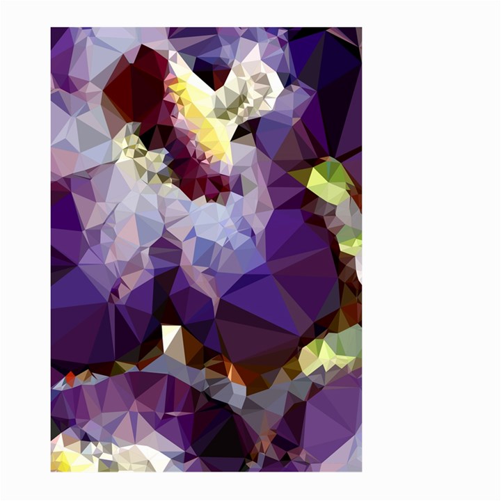 Purple Abstract Geometric Dream Large Garden Flag (Two Sides)